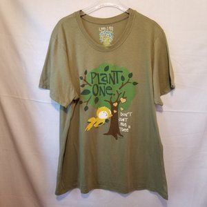 Live Life Green Tee Shirt Women's 4X 100% cotton